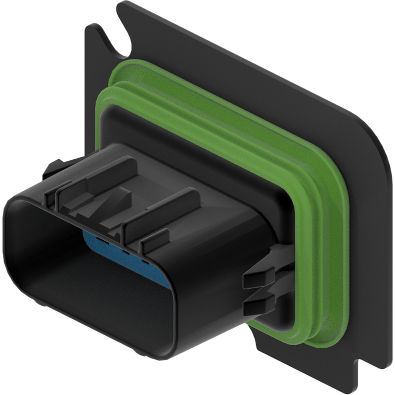 Delphi-15373526 Einzeladersteckverbinder, Gehäuse Conn Housing M 12 POS Crimp ST Cable Mount Black