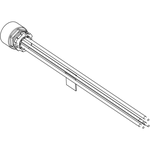 Cable Assembly Circular 1m 12AWG Circular 4 Straight Bag