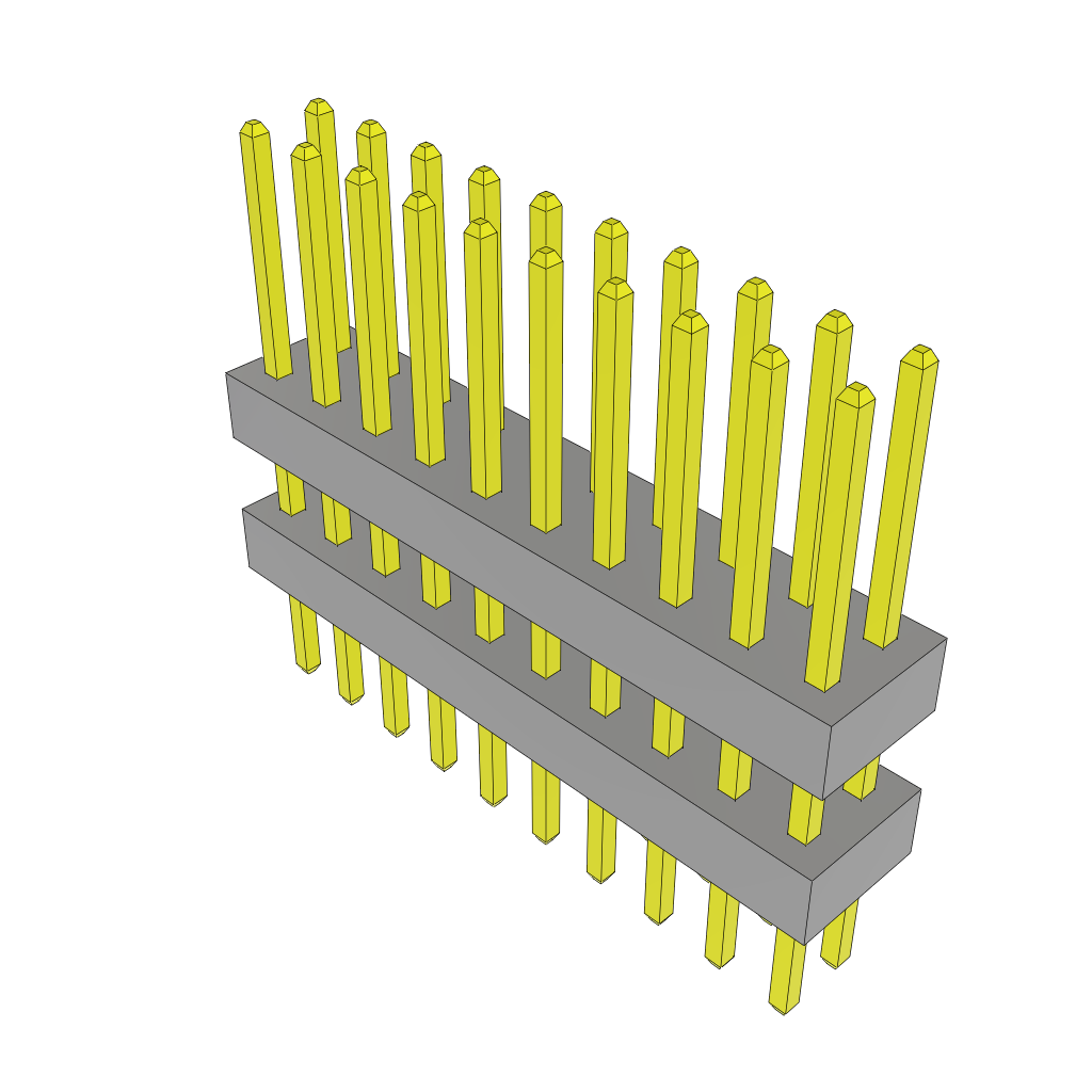 Samtec-TW-10-06-F-D-250-150 Steckverbinderleisten und Leiterplattenbuchsen Conn Board Stacker HDR 20 POS 2mm Solder ST Top Entry Thru-Hole Bulk