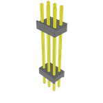 Conn Board Stacker HDR 6 POS 2.54mm Solder ST Top Entry Thru-Hole Bulk