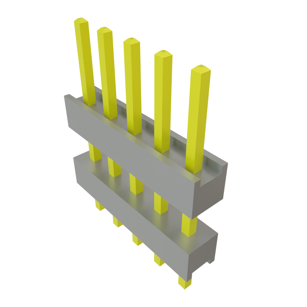 Samtec-DW-05-15-G-S-310 Cabezales del conector y receptáculos PCB Conn Board Stacker HDR 5 POS 2.54mm Solder ST Top Entry Thru-Hole Bulk