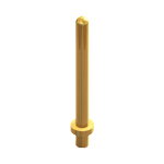 Micro Pin Terminal Brass M 12.24mm Gold