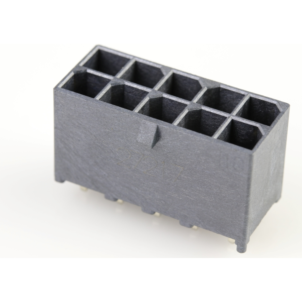 Molex-1720650210 Steckverbinder Conn Power M 10 POS 5.7mm Solder ST Thru-Hole 10 Terminal 1 Port Mega-Fit® Tray