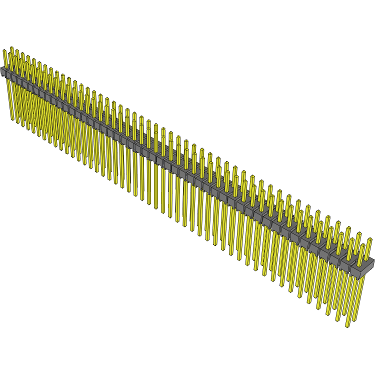 Samtec-TSW-148-11-T-D Cabezales del conector y receptáculos PCB Conn Unshrouded Header HDR 96 POS 2.54mm Solder ST Top Entry Thru-Hole Bulk