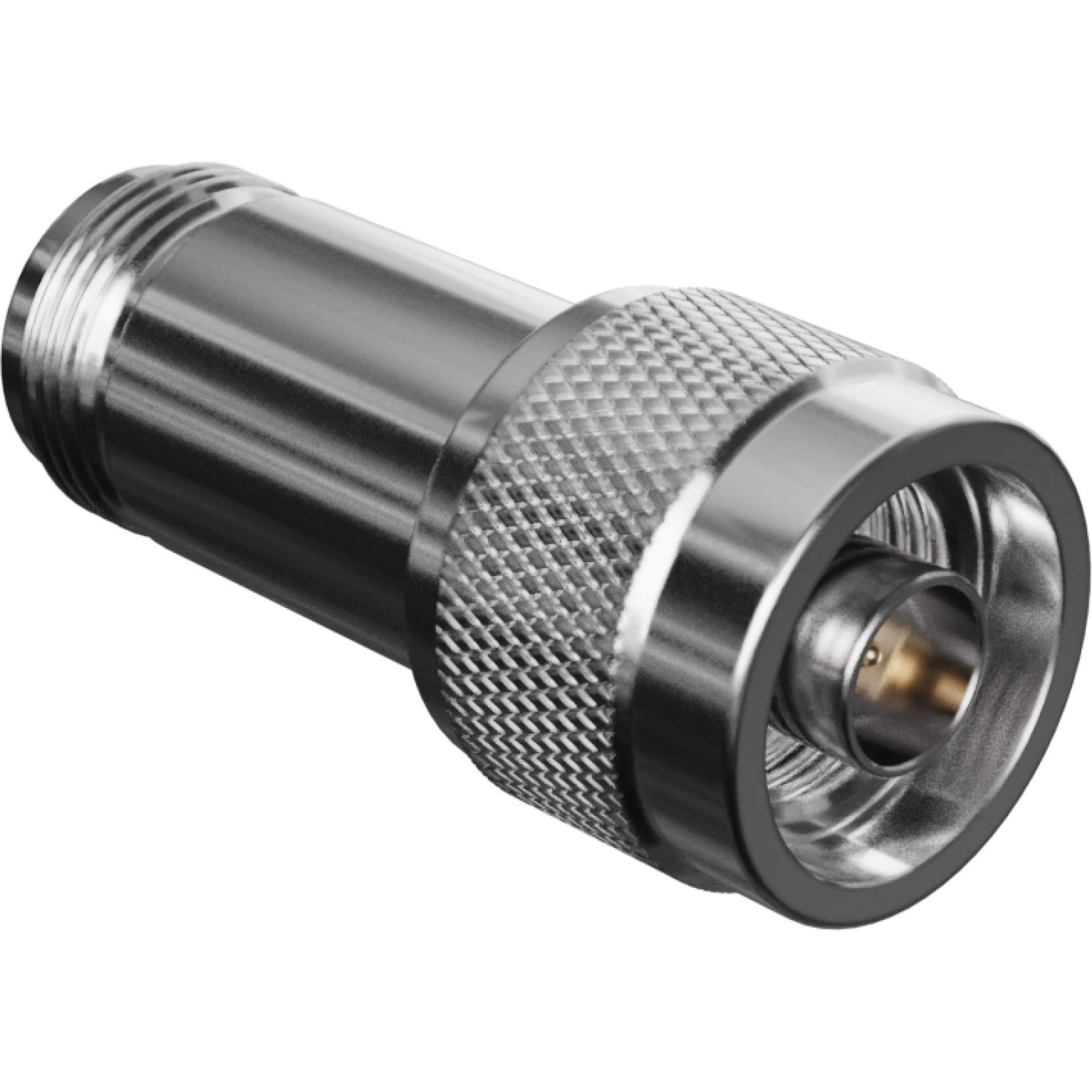 Molex-73287-0380 Connettore RF N Type Attenuator, Plug to Jack, Straight, 18 GHz, 2 Watt, 6 dB, without Hex