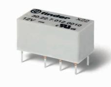 Finder-30.22.9.024.0010 Signalrelais Signal Relay 24VDC 2A DPDT(20.2x10x10.9)mm THT