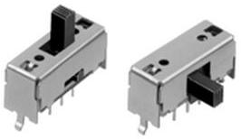 ALPS ALPINE CO., LTD-SSSU041700 Schiebeschalter Switch Slide 4PDT Top Slide 0.1A 30VDC 10000Cycles PC Pins Bracket Mount/Through Hole Bulk