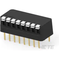 TE Connectivity-5435802-9 Conmutador DIP Switch DIP OFF ON SPST 8 Piano 0.1A 24VDC PC Pins 2.54mm Thru-Hole Tube