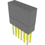 Conn Elevated Socket SKT 12 POS 2.54mm Solder ST Top Entry Thru-Hole Tube