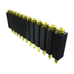 Samtec-ESS-109-TT-23 Piastre connettori e prese PCB Conn Socket Strip SKT 9 POS 2.54mm Solder ST Top Entry Thru-Hole Bulk
