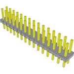 Conn Unshrouded Header HDR 30 POS 2.54mm Solder ST Top Entry Thru-Hole Bulk