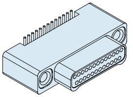 Glenair-891-010-37PA2-BSST Steckverbinder, D-Sub Conn Nano-D PIN 37 POS 0.64mm Solder ST SMD 37 Terminal 1 Port