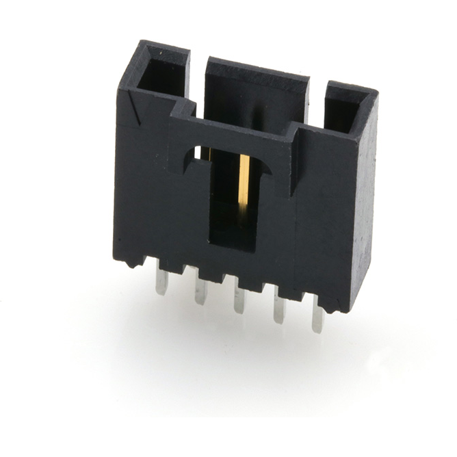 Molex-705430004 Steckverbinderleisten und Leiterplattenbuchsen Conn Shrouded Header (4 Sides) HDR 5 POS 2.54mm Solder ST Top Entry Thru-Hole SL Tube