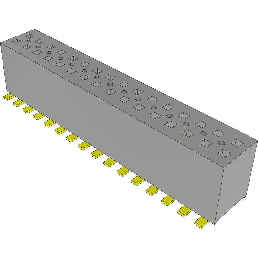 Samtec-FLE-116-01-G-DV-A-TR Steckverbinderleisten und Leiterplattenbuchsen Conn Socket Strip SKT 32 POS 1.27mm Solder ST Top Entry SMD T/R