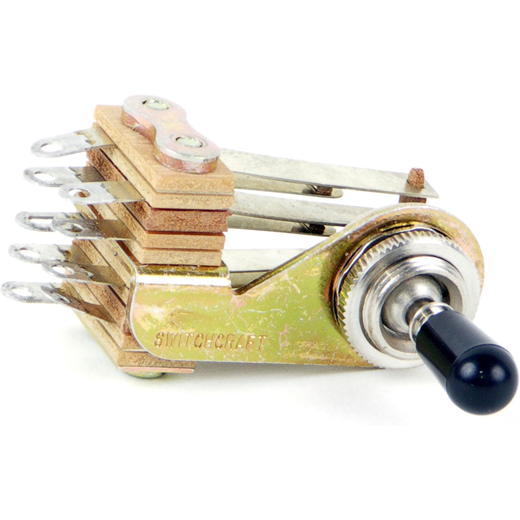 Switchcraft-12015X Switch Toggle Switch Toggle N.C. 4PDT Round Lever Solder Lug 3A 300VAC Panel Mount with Threads