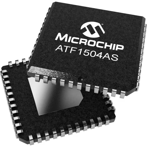 Microchip Technology-ATF1504AS-10JU44 Complex Programmable Logic Devices - CPLDs CPLD ATF1500Family 1.5KGates 64Macro Cells 100MHz 5V 44-Pin PLCC Tube