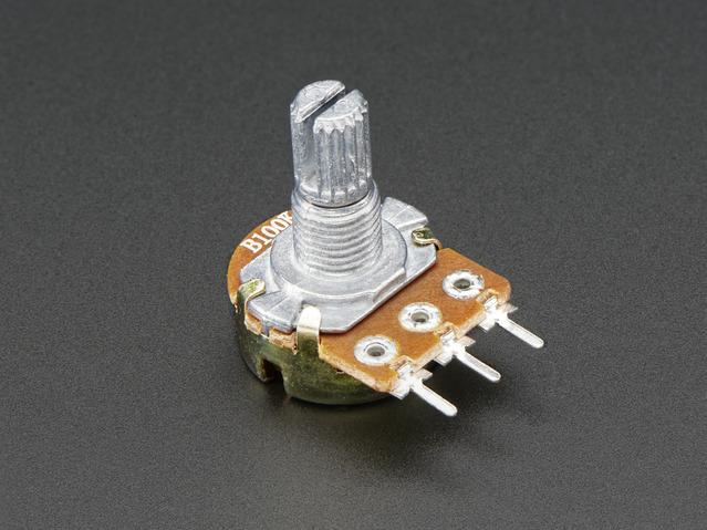 Adafruit Industries-1831 Gradateurs de résistance, de potentiomètres et de rhéostats Res POT 100K Ohm Panel Mount