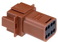 Molex-0934444107 Gaine de câblage de raccordement discret Conn Housing RCP 6 POS Crimp ST Cable Mount Brown Bag