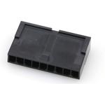 Conn Housing PL 9 POS 3mm Crimp ST Cable Mount Black Micro-Fit 3.0™ Bag