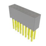 Conn Socket Strip SKT 16 POS 2.54mm Solder ST Top Entry Thru-Hole Bulk