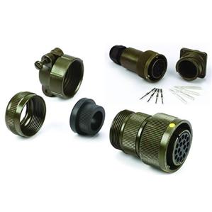 ITT Corporation-CIR08R-18-1P-F80-T104 Connecteur circulaire Conn Circular PIN 10 POS Crimp RA Cable Mount 10 Terminal 1 Port