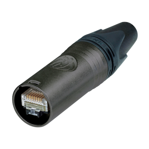 Neutrik Group-NE8MX6-B-T Connettore telefono e telecomunicazione cable connector CAT6A, black plating, AWG 24
