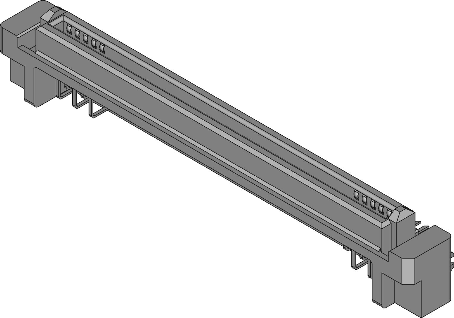 3M-P50L-080S-RR1-DA Raccordement rectangulaire Conn Rectangular SKT 80 POS 2.54mm Solder RA Thru-Hole Box