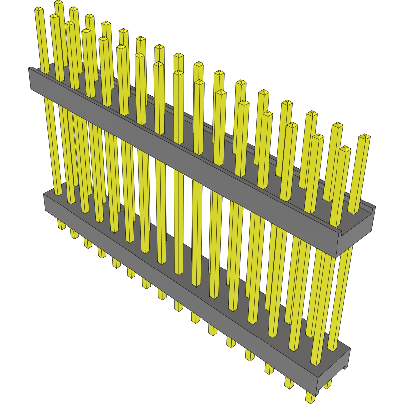 Samtec-DW-16-20-G-D-750 Cabezales del conector y receptáculos PCB Conn Board Stacker HDR 32 POS 2.54mm Solder ST Top Entry Thru-Hole Bulk