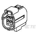 TE Connectivity-881779-1 Custodia filo connettore dedicato Conn Housing PL 6 POS 4.8mm Crimp ST Cable Mount Black Bag