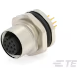 TE Connectivity-T4141012121-000 Connector Circular Conn M12 Circular SKT 12 POS Solder ST Rear Mount 12 Terminal 1 Port Bag
