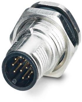 PHOENIX CONTACT-SACC-DSI-MS-12CON-L180 SCO Sensor Accessories Sensor/actuator flush-type connector, plug, 12-pos., M12 SPEEDCON, A-coded, rear/screw mounting with Pg9 thread, with straight solder pins