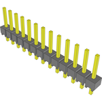 Conn Unshrouded Header HDR 13 POS 2.54mm Solder ST Top Entry Thru-Hole Bulk