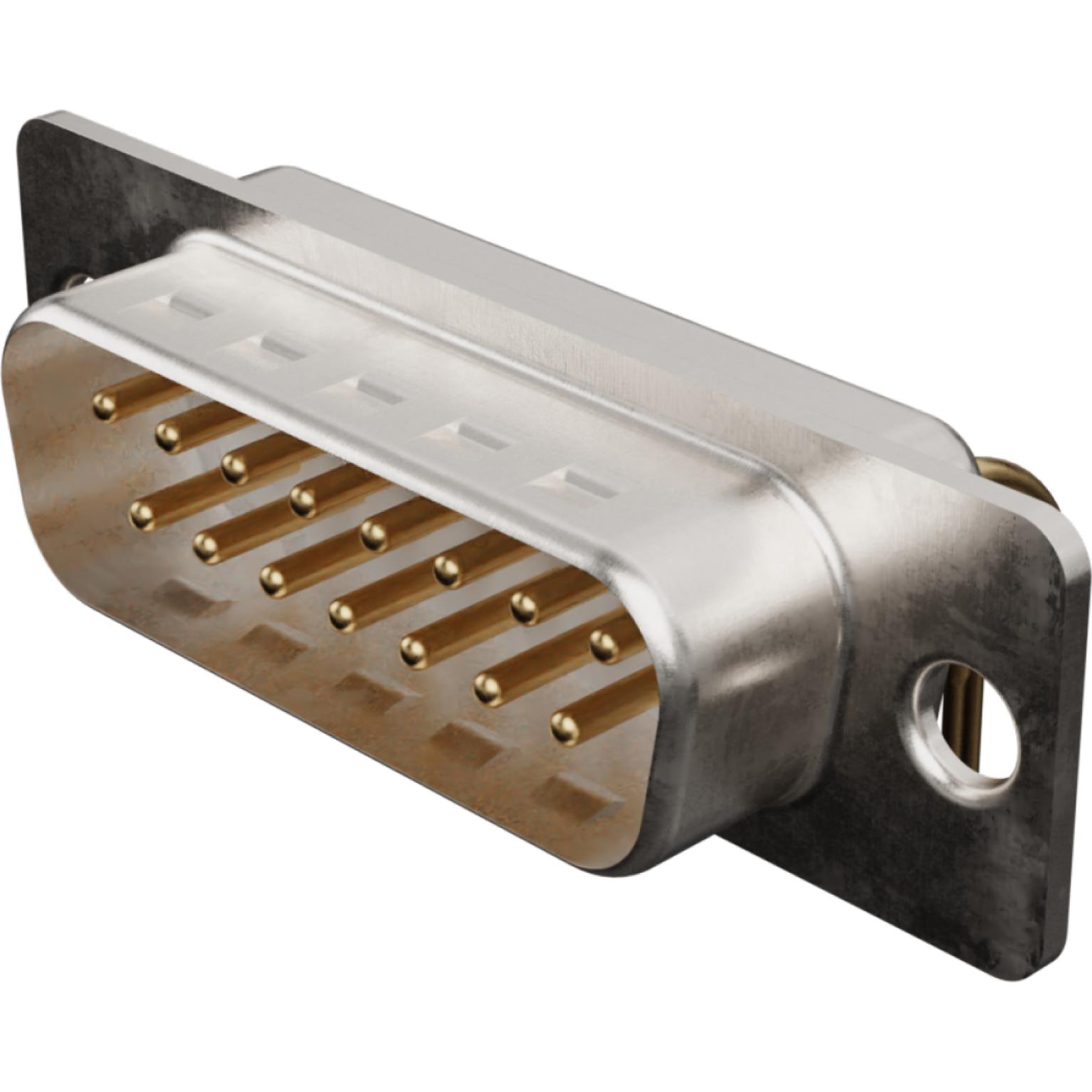 Molex-1731090702 Steckverbinder, D-Sub Conn D-Sub M 15 POS 2.84mm Solder RA Thru-Hole 15 Terminal 1 Port Carton