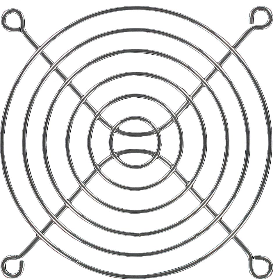 Qualtek Electronics-08189 Accessoire de gestion thermique Thrml Mgmt Access Fan Guard 89.8mm Steel Bulk