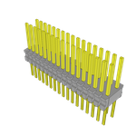 Conn Unshrouded Header HDR 34 POS 1.27mm Solder ST Top Entry Thru-Hole Tube
