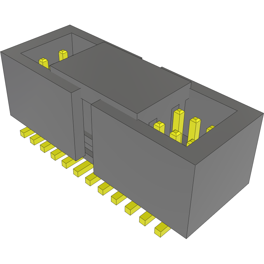 Samtec-FTE-112-01-G-DV-ES-P Cabezales del conector y receptáculos PCB Conn Shrouded Header HDR 24 POS 0.8mm Solder ST SMD Tube