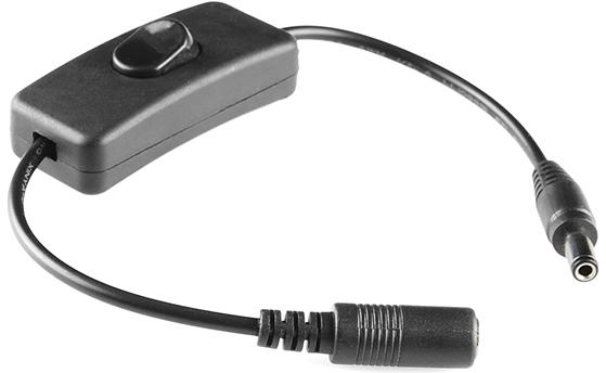 SparkFun Electronics-COM-11705 Power Supply Accessories Barrel Jack Power Switch For AC to DC Power Supplies