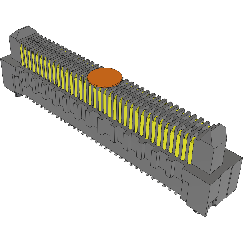 Samtec-ERM8-035-05.0-STL-DV-K-TR Embases de raccordement et réceptacles PCB Conn Board to Board HDR 70 POS 0.8mm Solder ST Top Entry SMD Edge Rate® T/R
