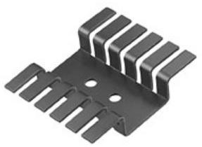 Boyd Corporation-507222B00000G Heat Sinks Heat Sink Passive TO-220 Hat Channel Screw Mount Aluminum 9.6°C/W Black Anodized