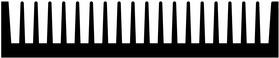 Fischer Elektronik-SK 471 50 SA Kühlkörper Heat Sink Passive Extruded Panel Mount Aluminum 17.1°C/W Black Anodized
