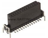 HARTING-15220122401000 Steckverbinderleisten und Leiterplattenbuchsen Conn Socket Strip SKT 12 POS 1.27mm Solder ST SMD har-flex® Reel