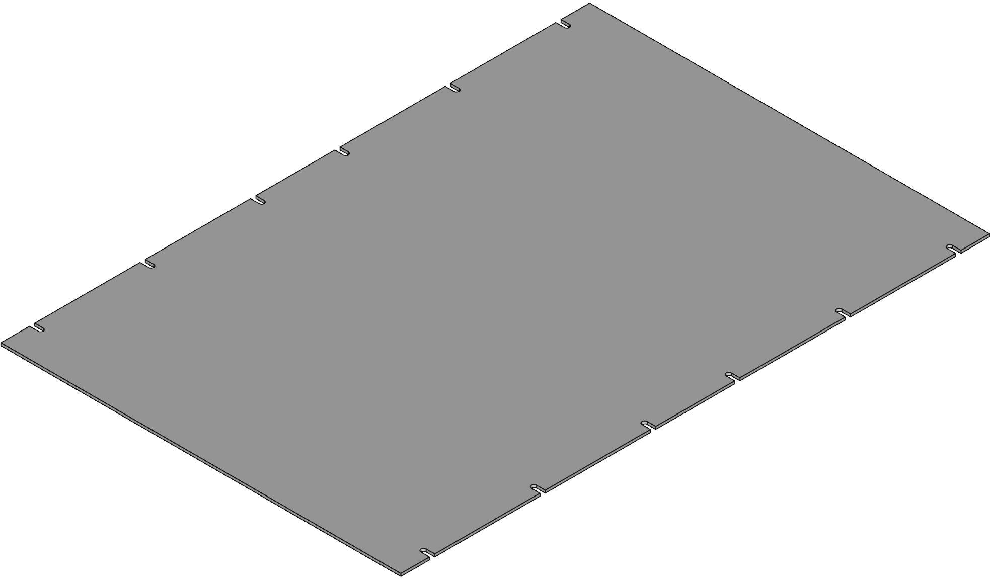 Hammond Manufacturing-PBPA19028GY2 null Aluminum Rack Panel, Gray