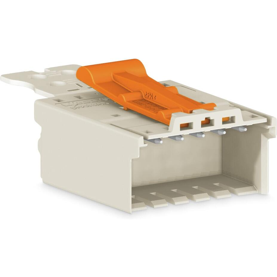 WAGO-2091-1505/002-000 Steckverbinderleisten und Leiterplattenbuchsen 1-Conductor Male Connector, Gripping plate, 1.5 mm2, Pin spacing 3.5 mm, 5-pole