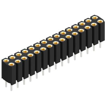 Fischer Elektronik-BL 6 30 Steckverbinderleisten und Leiterplattenbuchsen Conn Socket Strip SKT 30 POS 2.54mm Solder ST Thru-Hole