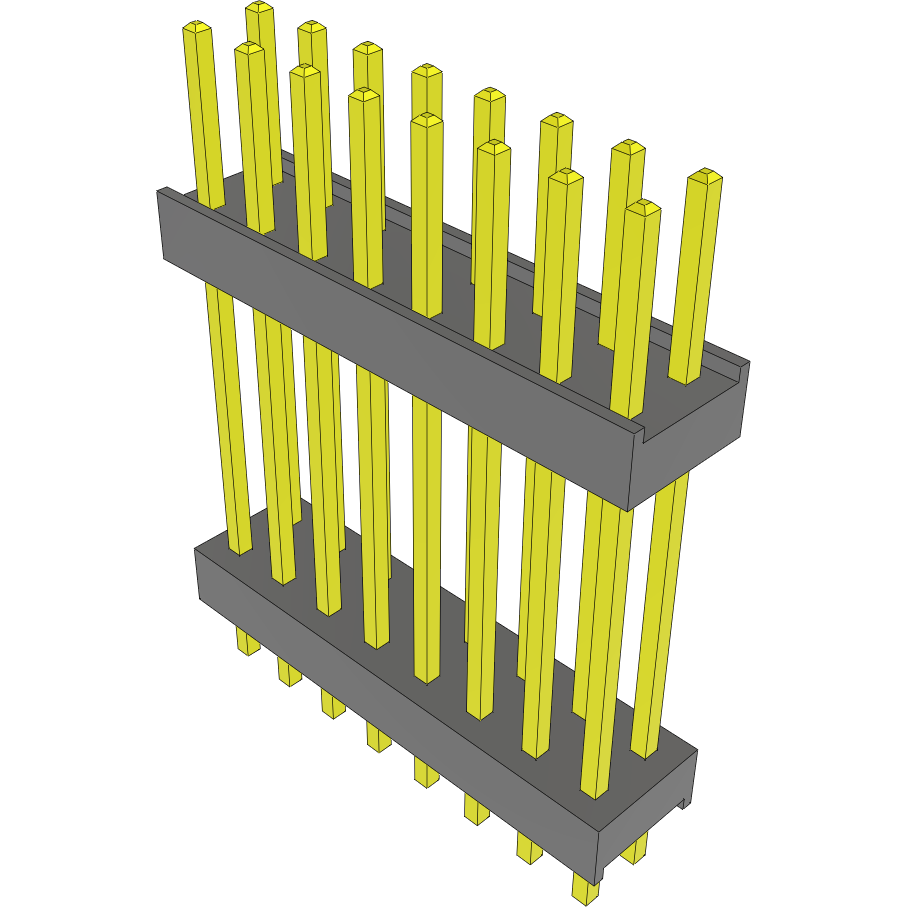 Samtec-DW-08-12-F-D-694 Steckverbinderleisten und Leiterplattenbuchsen Conn Board Stacker HDR 16 POS 2.54mm Solder ST Top Entry Thru-Hole Bulk
