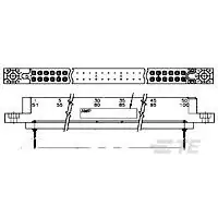 TE Connectivity-534650-2 Piastre connettori e prese PCB Conn Board to Board RCP 40 POS 2.54mm Solder ST Thru-Hole Package