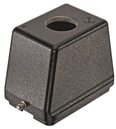 HARTING-19370480449 Adaptateurs pour manchons thermorétractables Hood 180° 48B Shell Size Powder Die Cast Aluminum Single Lock Han®