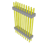 Conn Board Stacker HDR 18 POS 2mm Solder ST Top Entry Thru-Hole Bulk