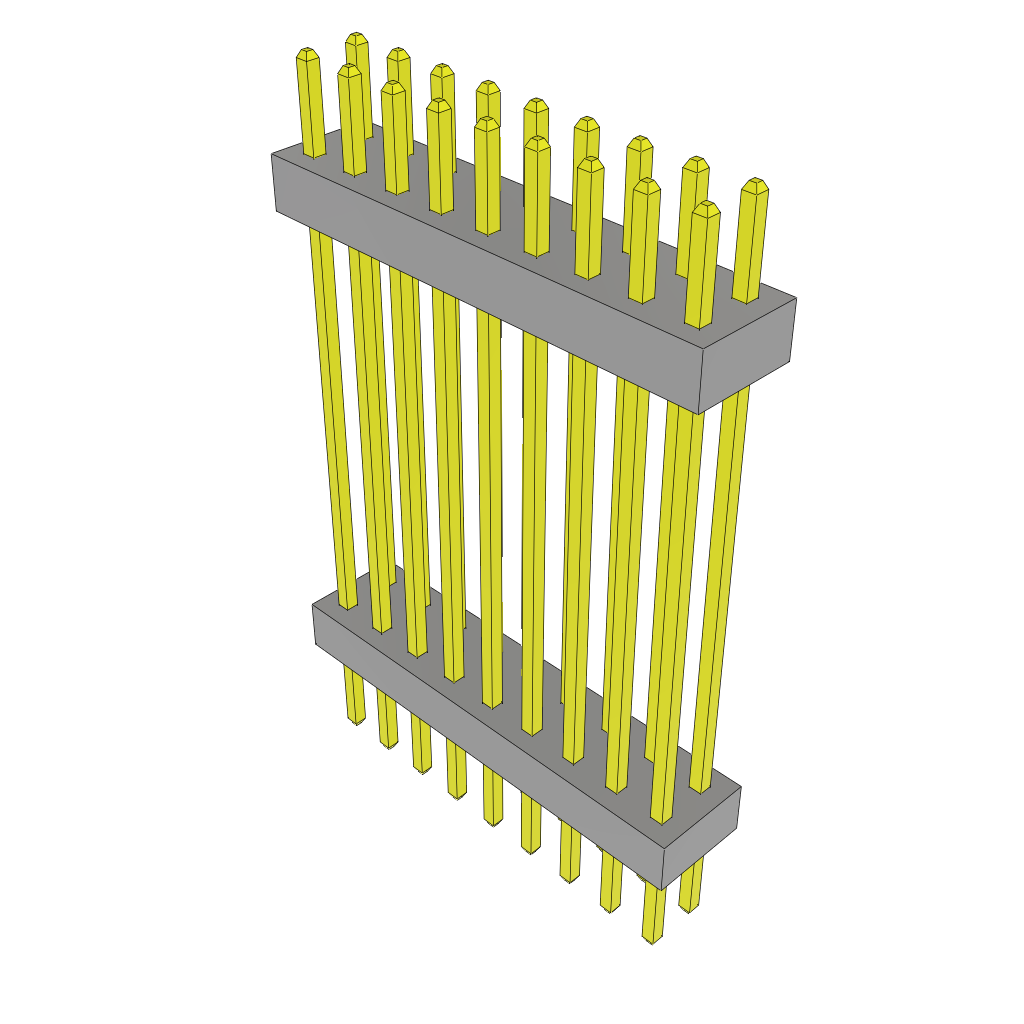 Samtec-TW-09-12-L-D-810-165 Steckverbinderleisten und Leiterplattenbuchsen Conn Board Stacker HDR 18 POS 2mm Solder ST Top Entry Thru-Hole Bulk