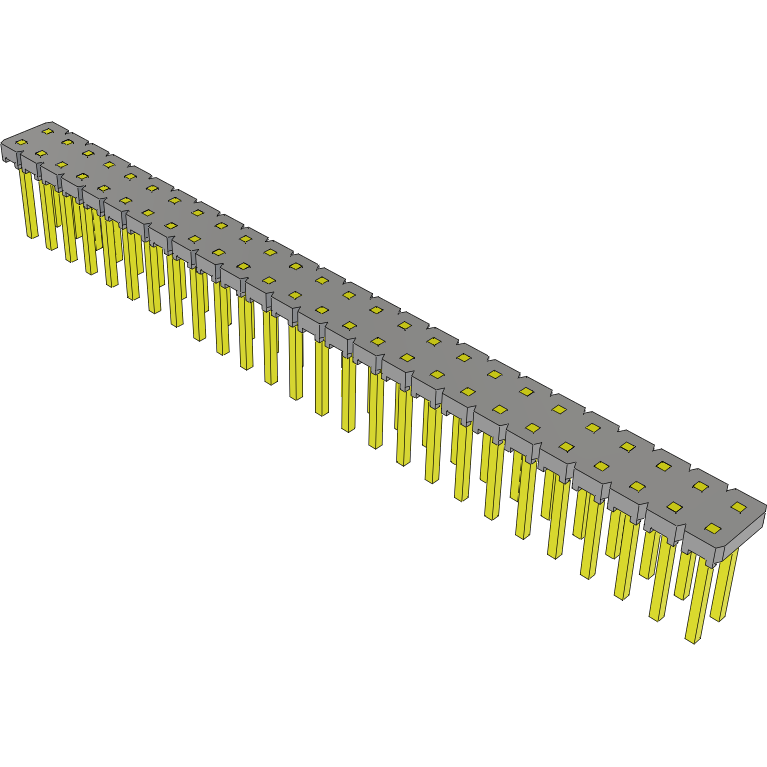 Samtec-MTLW-126-05-G-D-000 Cabezales del conector y receptáculos PCB Conn Unshrouded Header HDR 52 POS 2.54mm Solder ST Top Entry Thru-Hole Bulk